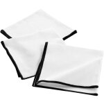 Lot de 3 serviettes de table 'mistraline' 40x40cm blanc