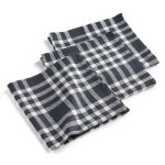 Lot de 3 serviettes de table 'traditio' 45x45cm noir