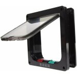 3 taille 4 positions chati�re chat chien serrure verrouillable rabat porte trappe pour animaux de compagnie ...