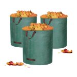 3 x 50l sac de jardin sac de d�chets de jardin - autoportante et pliable - sacs poubelle pour les d�chets ...
