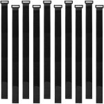 30 attaches de c�ble noires de 40 cm, attaches de c�ble r�utilisables, attaches de c�ble, attaches � ...