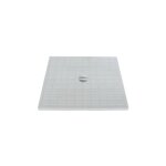 30 par 30 cm couvercle piton plein pour regard vacuation pvc plat - jardiboutique