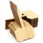30 pices tiquettes de plantes en bambou, marqueurs de plantes dcoratifs de type t tiquette de jardin ...