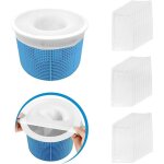30 pices pool skimmer socks, chaussettes d'cumeur de piscine perfect filter savers pour panier de skimmer ...