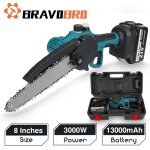 3000w 21v 8 pouces scie �lectrique tron�onneuse avec 1 / 2 batterie huile de pulv�risation outil de travail ...