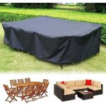 300cm housse de protection salon de jardin, housse salon de jardin rectangulaire, housse impermable ...