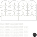Relaxdays - 30x bordure de jardin plastique, clôture gazon 30 cm, 6 éléments, 4 m, parterre massif pelouse, ... Relaxdays - 30x bordure de jardin plastique, clôture gazon 30 cm, 6 éléments, 4 m, parterre massif pelouse, ...