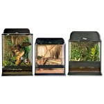 30x30x30 cm: terrarium naturaliste zoo med avec systme de ventilation frontal et suprieur