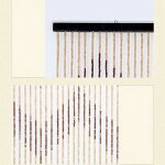 Gojoy - 31 lignes de perles en bois, porche de rideau de perles en bois, rideau de porte de perles en ...