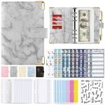 33pcs classeur a6 budget enveloppe budget, pu cuir budget planner couverture, documents multifonctionnel ...