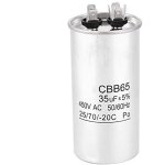 Reporshop - 35 f 450v condensateur mtallique de la climatisation standard de la climatisation