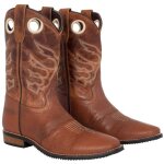 36, marron et chocolat: bottes western pour femmes et enfants mod�le californien