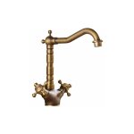 360 robinet rotatif en cuivre antique double de lavabo en laiton vier de cuisine bross lavabo doux ...