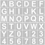36pcs 3 pouces lettre et numero pochoirs reutilisable lavable alphabet pochoirs respectueux de l'environnement ...