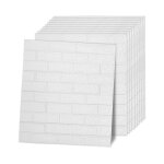 Swanew - 3d impermable  l'eau carreaux de mur de briques 70x77cm autocollants panneau de mousse auto ...