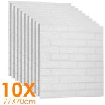 Tolletour - 3d imperméable à l'eau carreaux de mur de briques 70x77cm autocollants panneau de mousse ... Tolletour - 3d imperméable à l'eau carreaux de mur de briques 70x77cm autocollants panneau de mousse ...