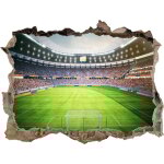 3d sticker mural de salon, stickers muraux 3d football arne, poster du stade chambre d'enfant, autocollant ...