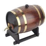 3l style r�tro bois de ch�ne vin rouge brandy whisky baril ft seau conteneur avec robinet