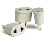 3pcs adaptateur fr vers us convertisseur prise europeénne vers fiche américaine pour brancher appareils ... 3pcs adaptateur fr vers us convertisseur prise europeénne vers fiche américaine pour brancher appareils ...