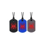 3pcs spider sensory chew collier pour enfants, collier  mcher jouets de dentition, ensoleill