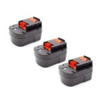 Vhbw - 3x batteries remplacement pour black & decker a12, a12 - xj, a12ex, a1712, bd1204l, bpt1047 pour ...