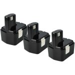 3x batterie remplacement pour hitachi 319104, 319933, 315129, 315130, 315128, eb 1412s, eb 1414, 324367 ...