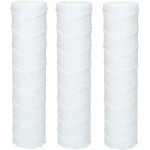 3x cartouche s�diment bobin�e pour l'osmose inverse, l'eau aliment�e par le p�le et la filtration des ...