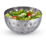 3x saladiers ronds, design martel, en acier inoxydable, hxd : 10, 5 x 20 cm, salade, bol mlangeur cuisine, ...