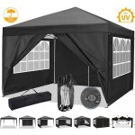 Tonnelle de jardin pliante 3x3m imperm�able ? anti - uv 50 + ? cadre acier r�sistant � la rouille ? 4 ...