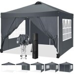Tonnelle pliante de jardin hauteur réglable imperméable anti - uv - 3x3m barnum pliant avec sac de transport ... Tonnelle pliante de jardin hauteur réglable imperméable anti - uv - 3x3m barnum pliant avec sac de transport ...