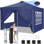 3x3m tonnelle pliante de jardin impermable rglable anti - uv - tente de rception et barnum pliant ...