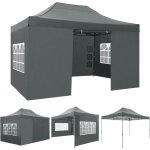 3x4. 5mtonnelle de jardin pliante - hauteur r�glable pour camping, pique - nique, activit�s ext�rieures ...