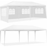 3x6m tonnelle tente de rception 4 bches avec fentres - pergola avec piquets et cordes - tissu tanche ...