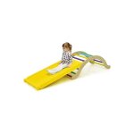 4 en 1 jeux d'escalade, �chelle grimper toboggan ajustable en bois, cheval � bascule avec coussin charge ...