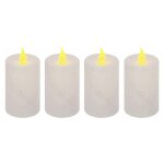 Paris prix - lot de 4 bougies votives colorama 7cm blanc