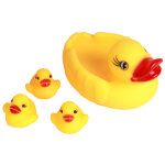 4 canards de bain b�b�, jouets flottants pour piscine, cadeau pour nouveau - n� et enfant, jouet de plage ...