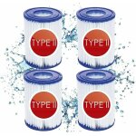 4 cartouches de filtre de piscine type ii - for bestway de type ii - convient pour bestway 58383 58387 ... 4 cartouches de filtre de piscine type ii - for bestway de type ii - convient pour bestway 58383 58387 ...