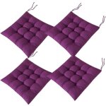 4 coussins de chaises carr�s 40x40 coussins de si�ge d�coration maison coussin mat matelass�e, confortable ...