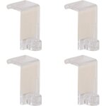 Store menuiserie - 4 crochets autocollants, pour tringle � rideaux et voilage, fixation sur fen�tre, ...