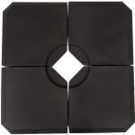 4 dalles de lestage pied de parasol nicole noirs