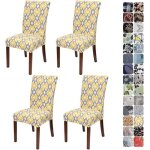 4 housses de chaise universelles, faciles � nettoyer et durables, pour les h�tels, les f�tes, la maison, ...