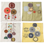 4 housses de coussin imprim�es num�riquement en polyester, taille sur mesure pour salon et chambre