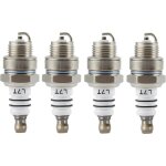 4 pcs set bougies d'allumage l7t remplacement pour moteur 2 temps 33cc 43cc 47cc 49cc atv cyclomoteur ...