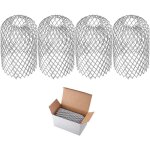 4 pi�ces accessoire pour goutti�re, gardes de goutti�re en m�tal tamis de filtre, extensible cr�pine ...