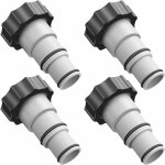 4 pices adaptateur de tuyau de piscine, raccord piscine, intex piscine adaptateur, adaptateur de tuyau ...