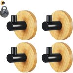 Galozzoit - 4 pices crochets auto adhsifs, crochet de peignoir, peignoir crochet de serviette, crochets ...