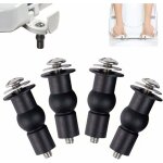 4 pi�ces fixation cuvette wc, abattant wc fixations charni�res, abattant, charniere vis, extensible caoutchouc ...