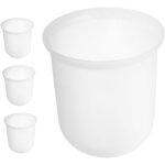 4 pi�ces lot de gobelets plastique pour brosse wc base arrondie