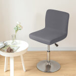 4 pi�ces housse de chaise de bar gris couverture de chaise de pub amovible et extensible housse chaise ...