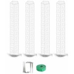 4 pi�ces mousse empilables pour plantes monstera, plantes d'int�rieur, croissance et escala - b�tons ...